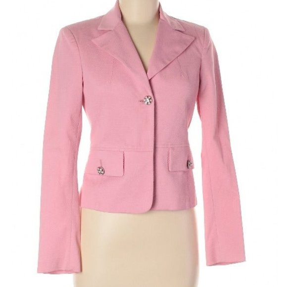 Pinko With Rhinestone Buttons Jacket Blazer - Picture 4 of 6